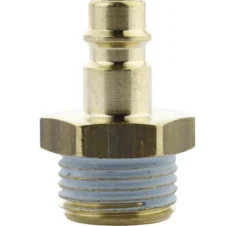 Króciec (wtyk) pneumatyczny RECTUS RQS Typ 26KA z gwintem zewnętrznym 1/4" EURO-profil, mosiądz, do 35 bar