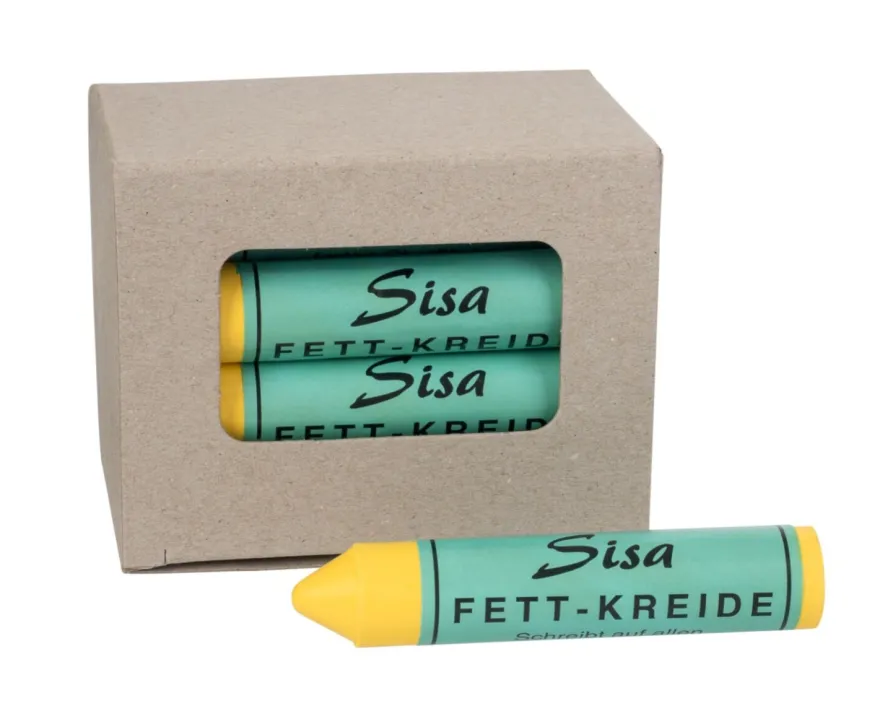 Kreda do opon wodoodporna Marker SISA żółta 12 szt