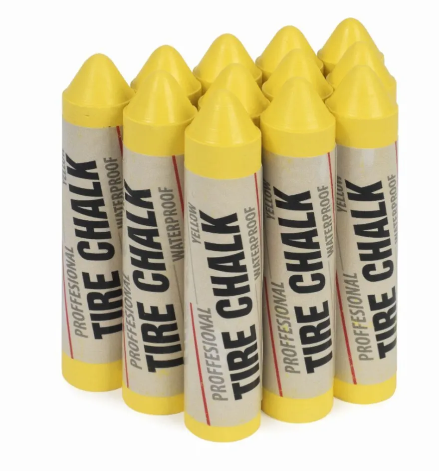 Kreda / marker do opon żółta gruba PROFI, 17 mm - 1 sztuka