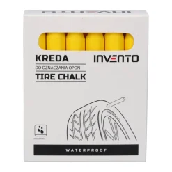 Kreda marker do opon wodoodporna Żółta Invento - 1 sztuka