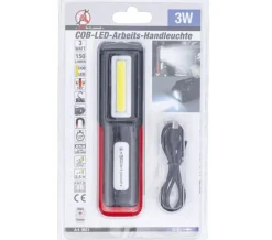 Lampa ręczna warsztatowa 3W LED COB z magnesem i hakiem