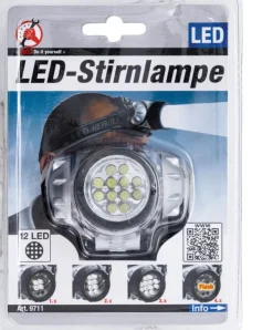Latarka czołowa - 12x led - czołówka