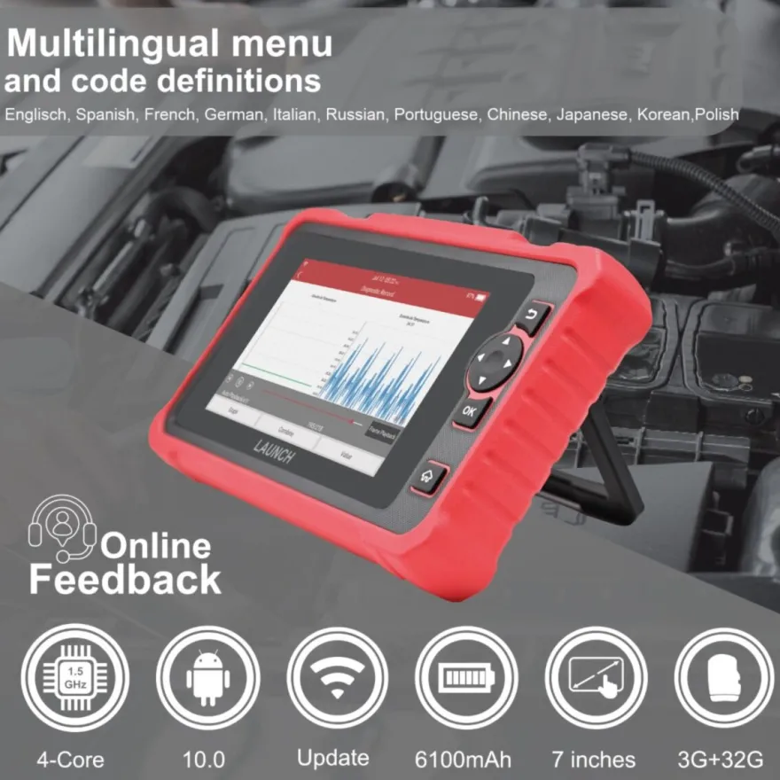 LAUNCH CRP 359 Tester Diagnostyczny 31 Funkcji J.POLSKI 2LATA UPDATE