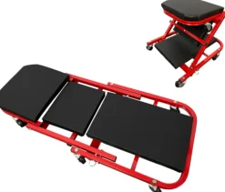 Leżanka warsztatowa składana 2 w 1, max. 130 kg