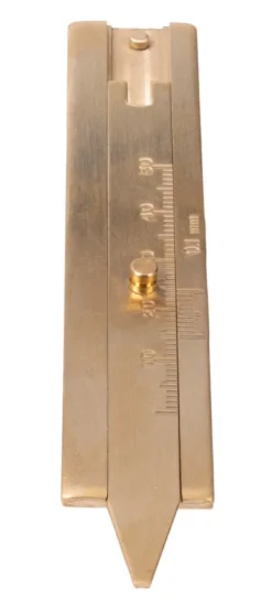 Miernik głębokości bieżnika opon (głębokościomierz) mosiężny, 0-50mm