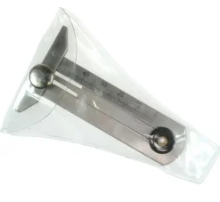 Miernik głębokości bieżnika opon (głębokościomierz) metalowy, 0–50 mm futerał