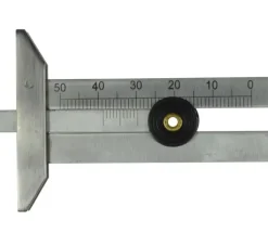Miernik głębokości bieżnika opon (głębokościomierz) metalowy, 0–50 mm futerał