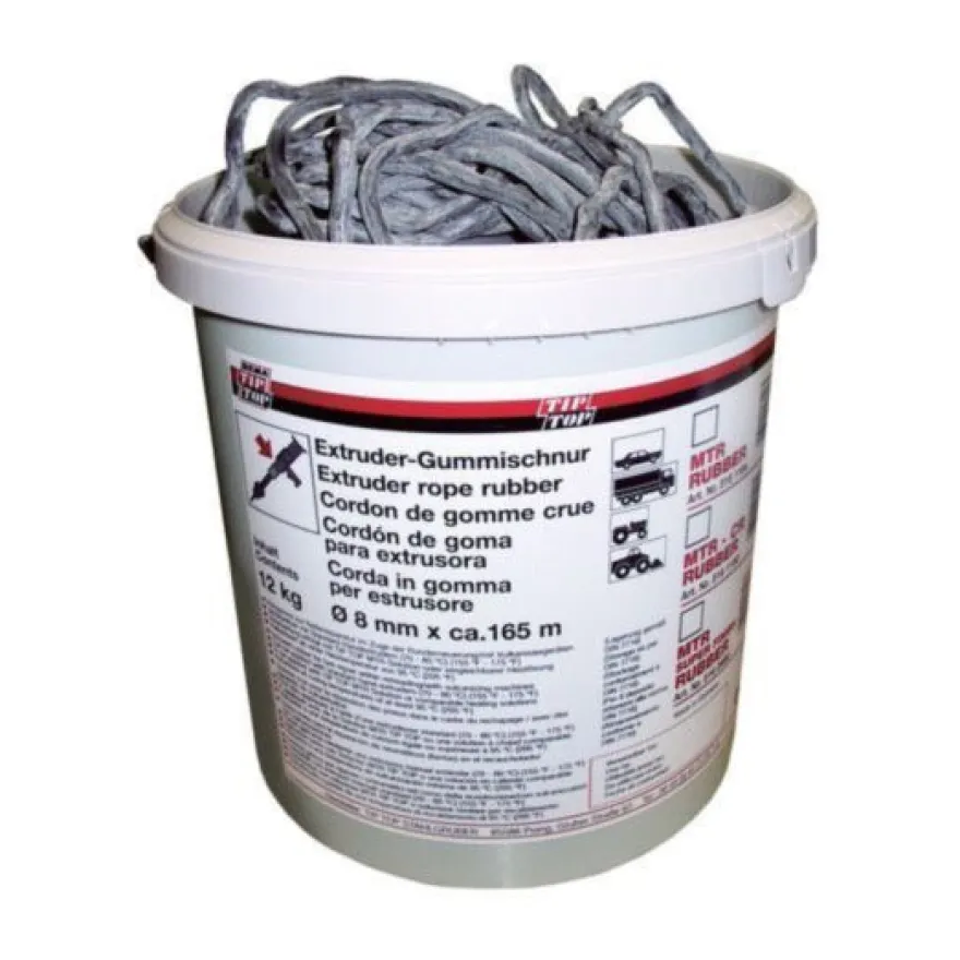 Mieszanka gumowa MTR-EXT w sznurze, waga 12 kg, grubość 8 mm - do napraw opon na gorąco