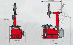 Mondolfo Ferro AQUILA AS 944LL 2V montażownica z ramieniem Super RM