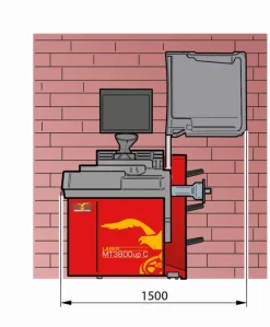 Mondolfo Ferro MT 3800C wyważarka 3D, zacisk elektromagnetyczny, hamulec automatyczny