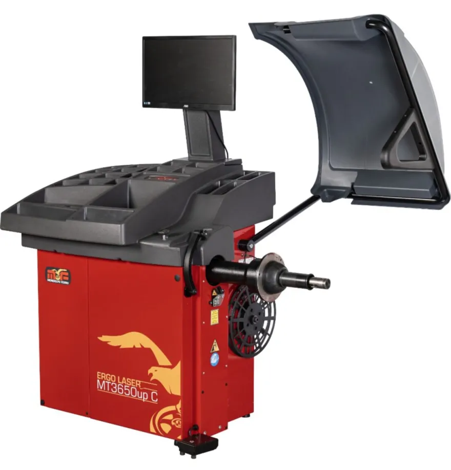 Mondolfo Ferro MT 3650UPC wyważarka 3D, zacisk pneumatyczny, sonar, laser, hamulec automatyczny, monitor LCD