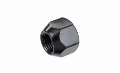 Nakrętka mocująca M12x1,25 otwarta bez kołnierza, 15mm, klucz 19, stożek, czarna