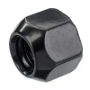 Nakrętka mocująca M12x1,5 otwarta, bez kołnierza, gwint 16mm, klucz 19, czarna