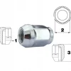 Nakrętka mocująca 1/2'' - 20UNF zamknięta, gwint USA, 34 mm, stożek, klucz 19 5szt.