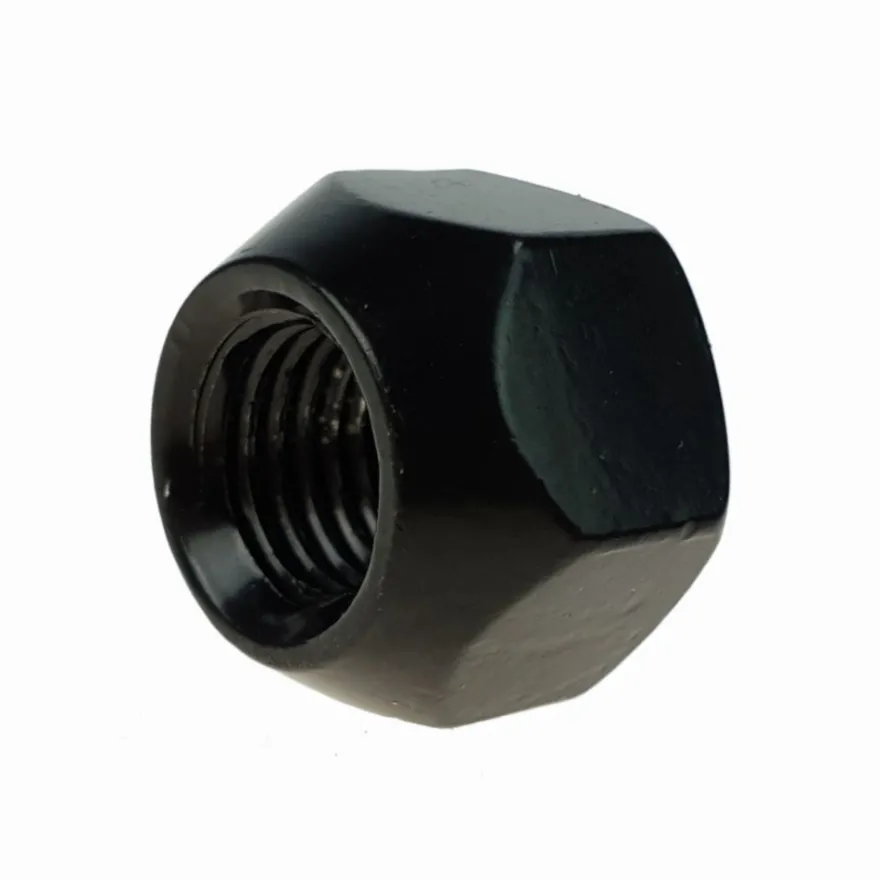 Nakrętka M12x1,25, 15mm, klucz 21 czarna, 5szt