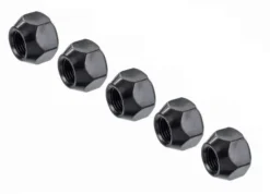 Nakrętka M12x1,25, 15mm, klucz 21 czarna, 5szt