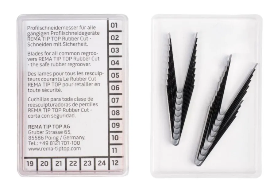 Nożyki R Fix 1, 3-4 mm, do nacinarki Rubber Cut, 20 szt