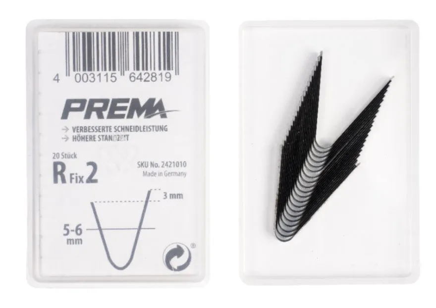 Nożyki R Fix 2, 5-6 mm do nacinarki wyrzynarki Prema Cutter, op. 20 szt