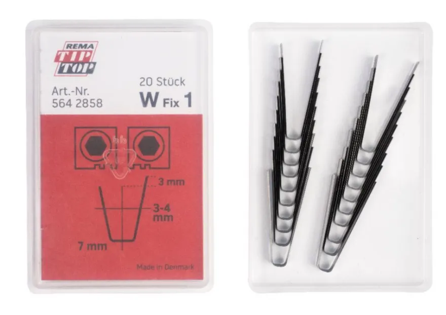 Nożyki W Fix 1, 3-4 mm, do wyrzynarki/nacinarki Rubber Cut, 20 szt