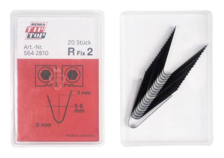 Nożyk R Fix 2, 5-6 mm, do nacinarki Rubber Cut, 20 szt