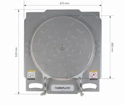 Obrotnice aluminiowe z wkładkami geometria 2 szt.