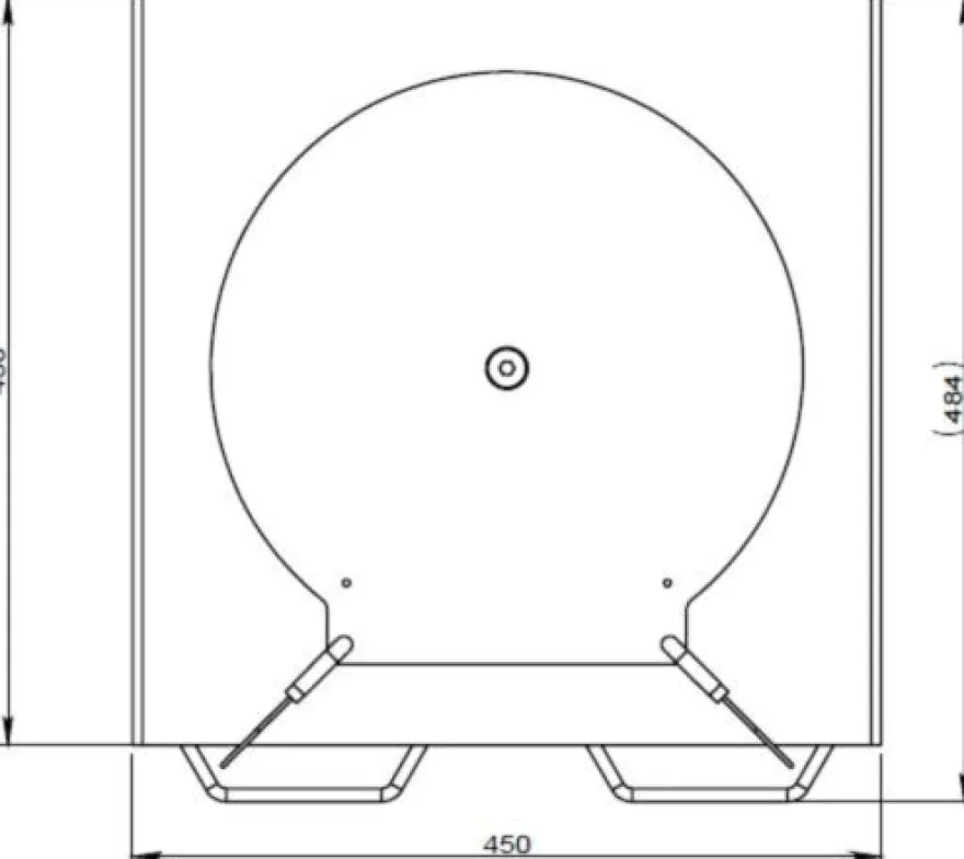 Obrotnice mechaniczne, 2 szt. 450x450x40mm