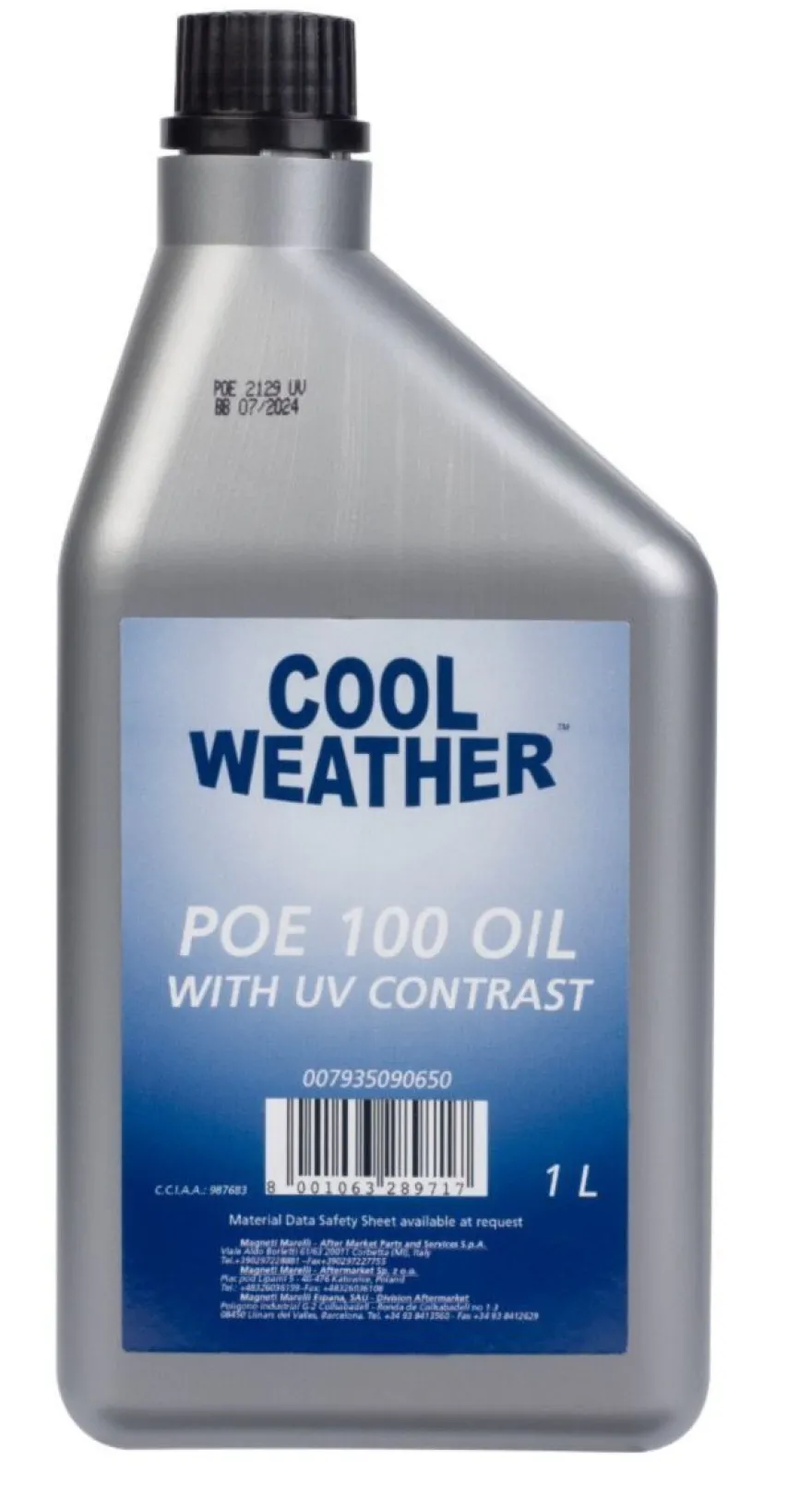 Olej do klimatyzacji POE100 UV 1L