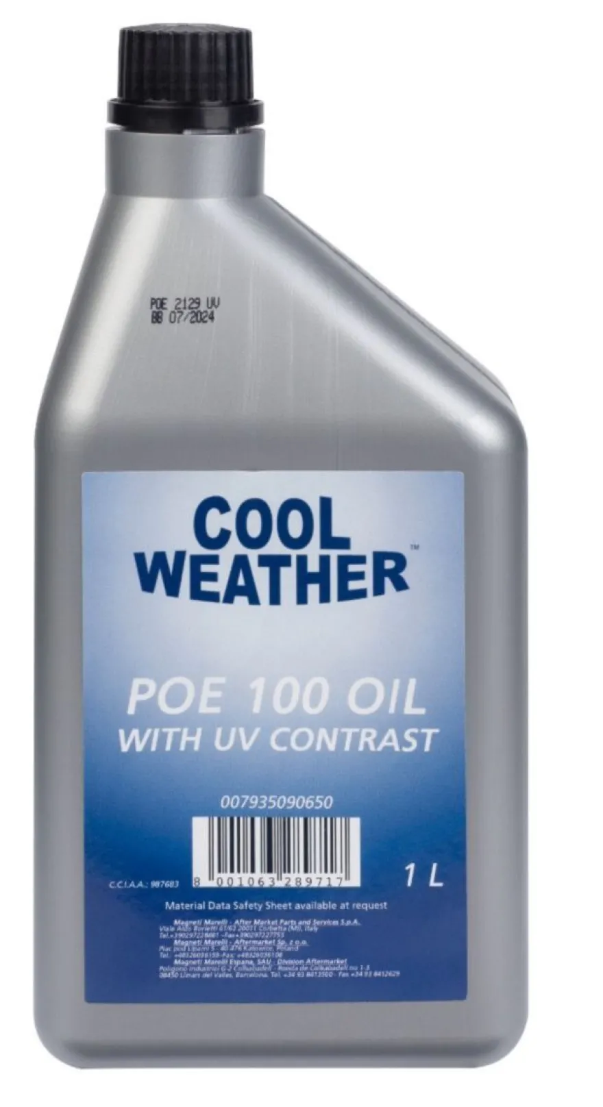Olej do klimatyzacji POE100 UV 1L