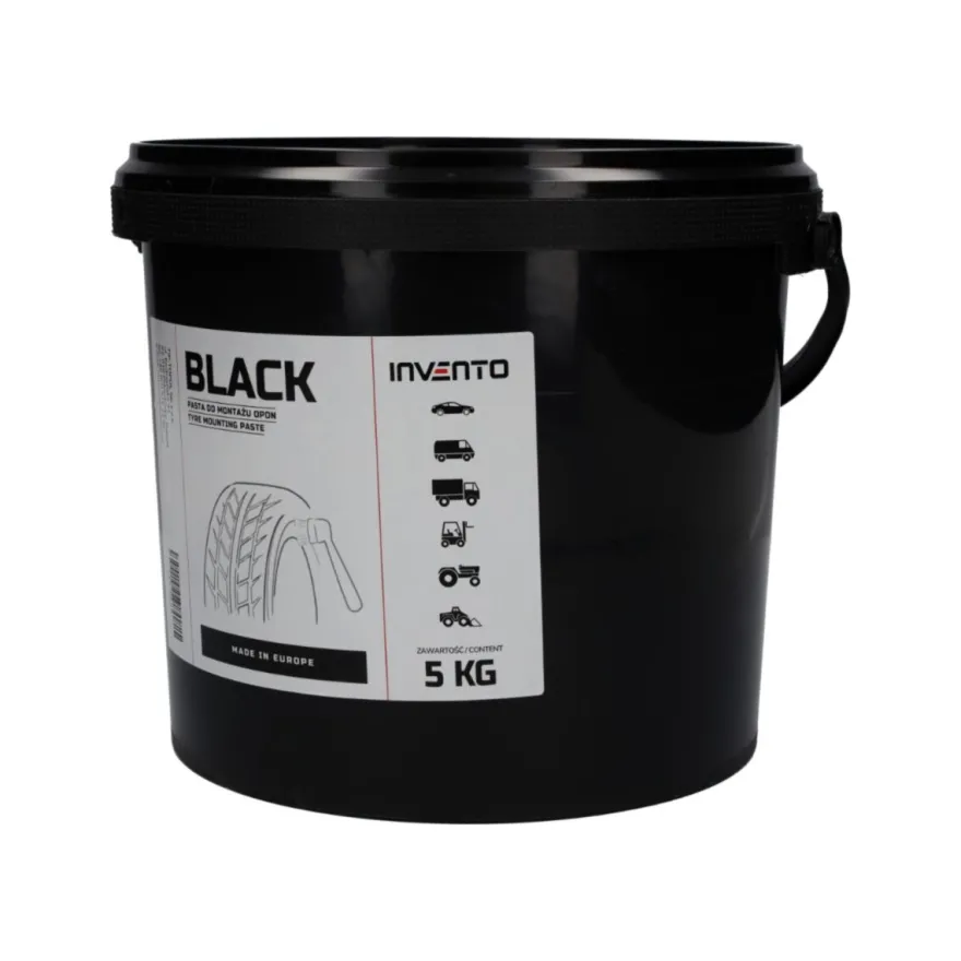 Pasta montażowa do opon uniwersalna, czarna Invento Black 5kg