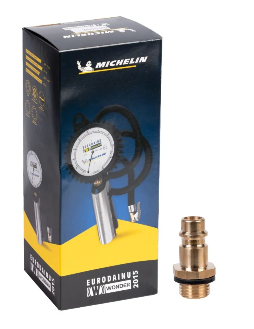 PISTOLET DO POMPOWANIA KÓŁ ZAWÓR WONDER MICHELIN Z LEGALIZACJĄ HOMOLOGACJĄ GUM