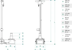 Podnośnik Cattini YAK 217N - 40/20t