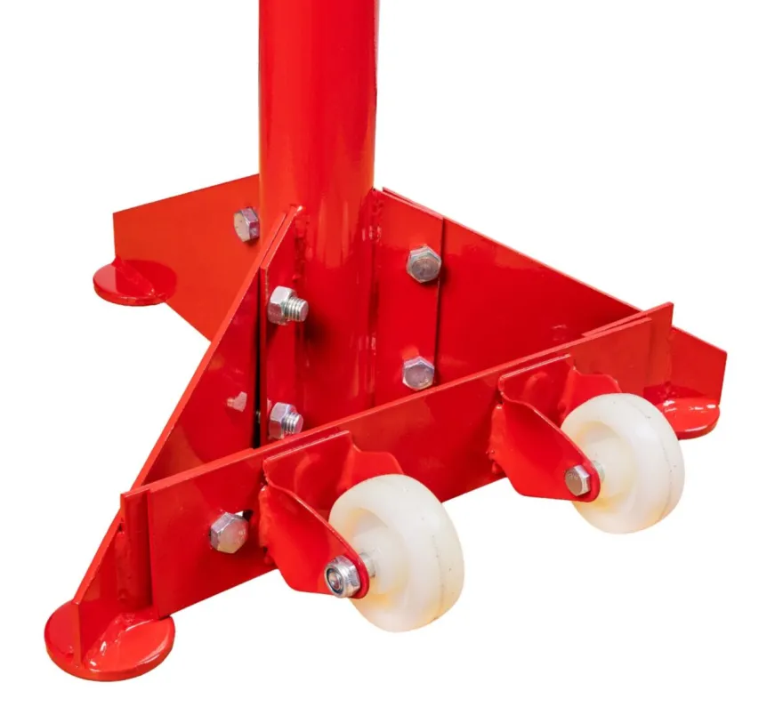 Podnośnik śrubowy mechaniczny / podpora kobyłka stojak kółka 750kg INVENTO