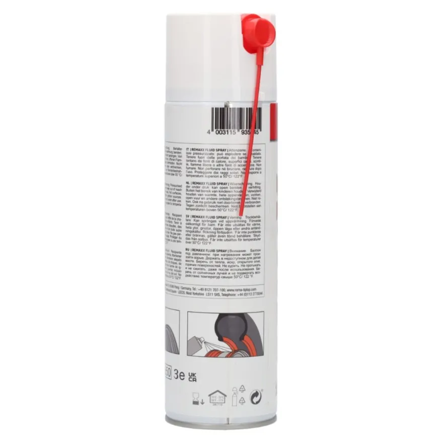 Płyn do montażu opon REMAXX FLUID 400 ml - spray, do opon motocyklowych, osobowych, z czujnikami TPMS