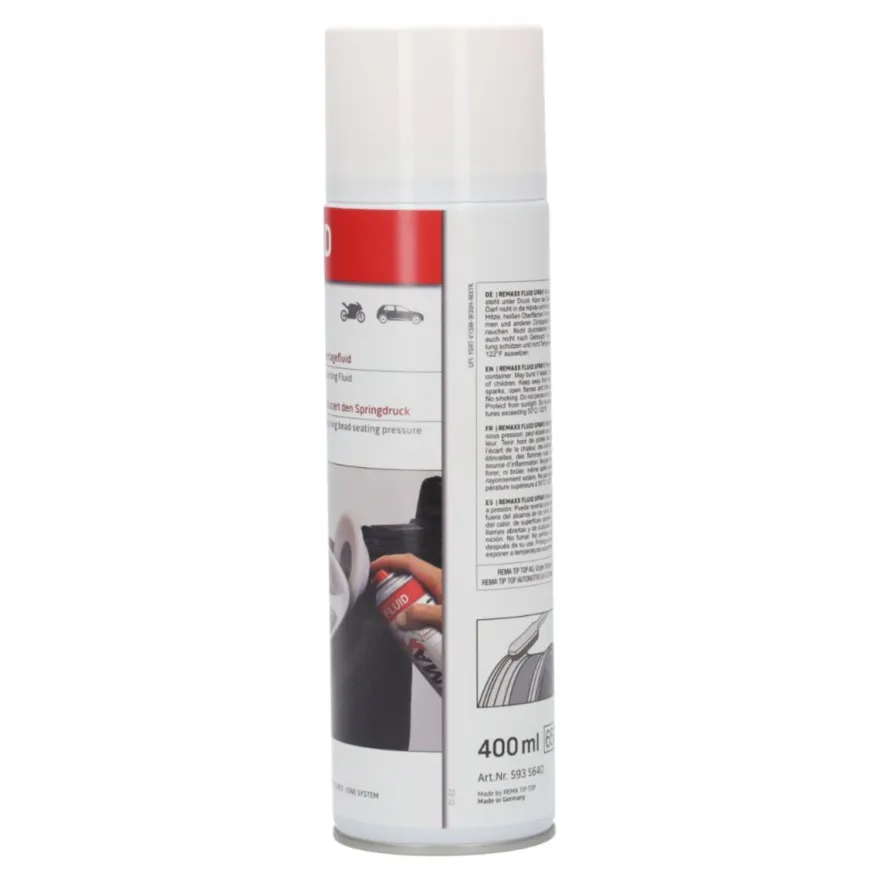 Płyn do montażu opon REMAXX FLUID 400 ml - spray, do opon motocyklowych, osobowych, z czujnikami TPMS