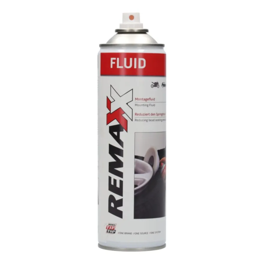 Płyn do montażu opon REMAXX FLUID 400 ml - spray, do opon motocyklowych, osobowych, z czujnikami TPMS