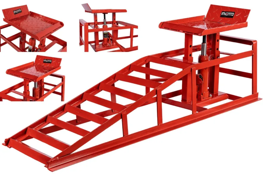 Rampa NAJAZDOWA INVENTO samochodowa 2T solidne wykonanie Hydrauliczne