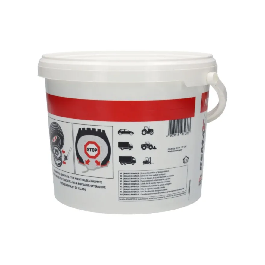Remaxx Montseal 5kg Pasta montażowa uszczelniająca - do opon bieżnikowanych lub na używanych obręczach