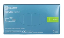 Rękawiczki nitrylowe niebieskie Nitrylex CLASSIC Blue rozmiar S, op./100 szt.