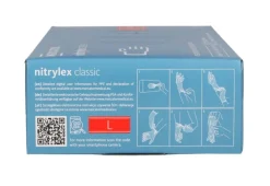 Rękawiczki nitrylowe niebieskie Nitrylex CLASSIC Blue rozmiar L, op./100 szt.
