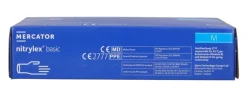 Rękawiczki nitrylowe niebieskie Nitrylex BASIC dark blue r. M, op./100 szt.