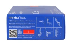 Rękawiczki nitrylowe niebieskie Nitrylex BASIC dark blue r. L, op./100 szt.