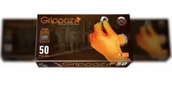 Rękawiczki warsztatowe z nitrylu Grippaz PREMIUM pomarańczowe rozmiar L, op. 50 szt, model 246A