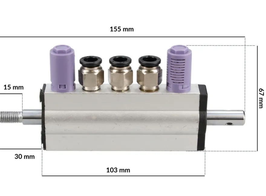 Rozdzielacz aluminiowy do szczęk, kolumny, odbijaka INVENTO TCS 524