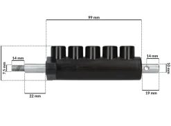 Rozdzielacz powietrza szczęki INVENTO TC 720, TC 722, TC 724