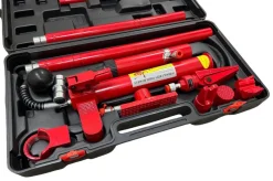 Rozpierak hydrauliczny / siłownik blacharski 10t + akcesoria (żabka, adaptery)