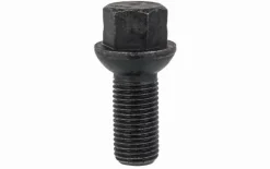 Śruba mocująca M14x1,5, gwint 28mm, kula, klucz 17, czarna