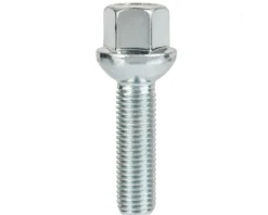 Śruba mocująca M12x1,5, gwint 40mm, kula, klucz 17, 10 szt