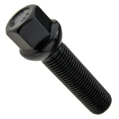 Śruba mocująca M14x1,5, gwint 45mm, kula, klucz 17, czarna