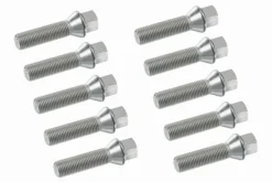 Śruba mocująca M14x1,5, gwint 45mm, stożek, klucz 17 10 szt.