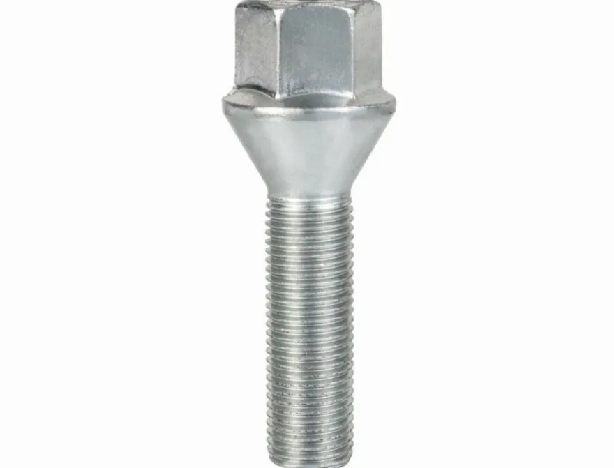 Śruba mocująca M12x1,25, gwint 40mm, stożek, klucz 17 10 szt.